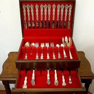 63 Piece set of Community, International Silverplate Set